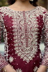 SR 1698 Pure Gmy Silk With Heavy Embroidery Work Top With Bottom Dupatta Exporters In India